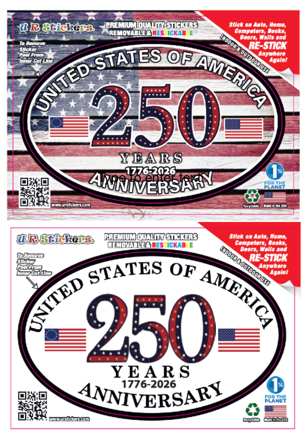 Nttt Program Sticker Box Program 250 years – geturstickers